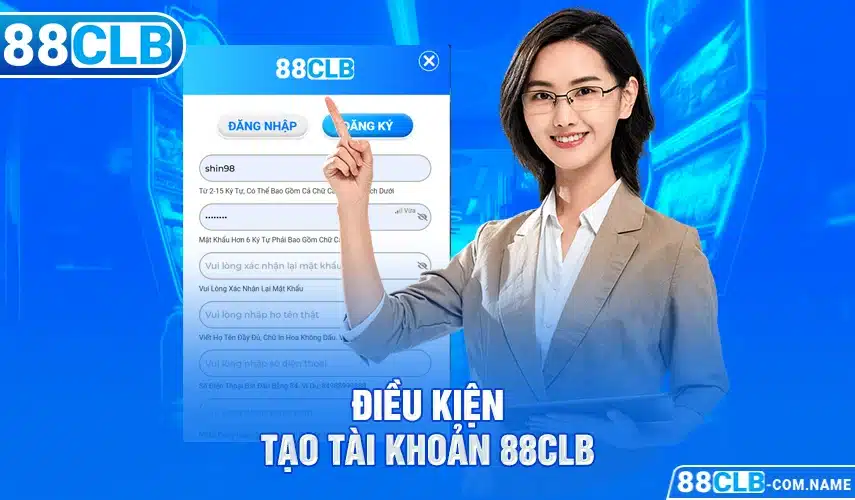 Điều kiện tạo tài khoản